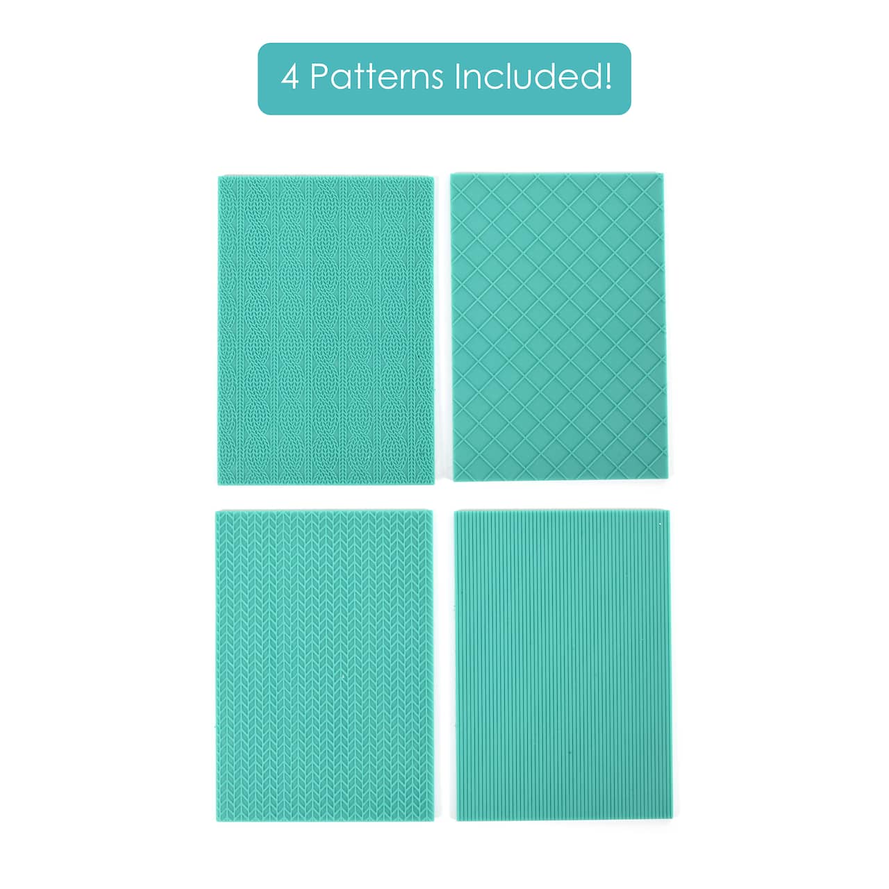 Bead Landing Knit Clay Texture Sheet Set - 5 x 3.75 x 0.12 in
